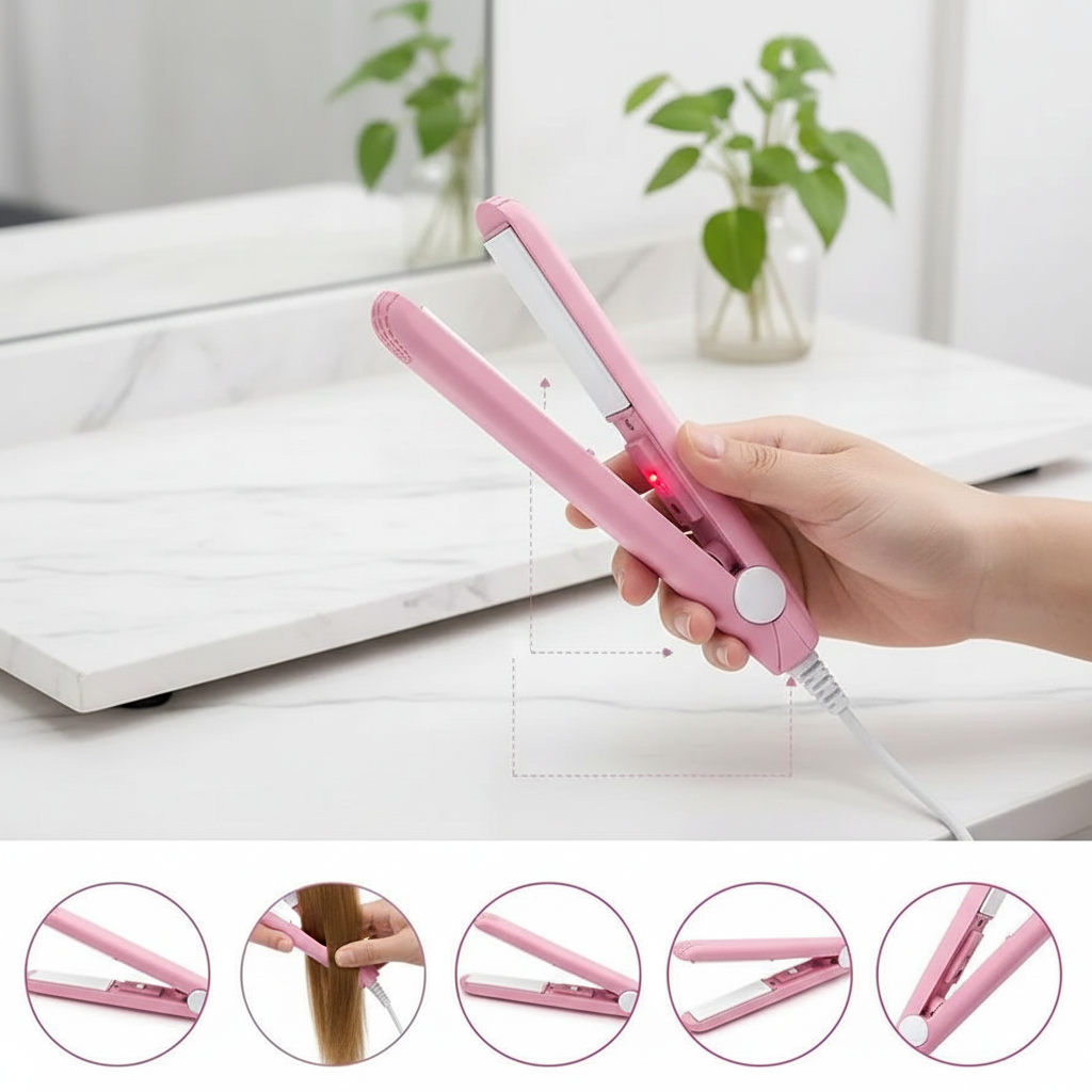 Intelligent Temperature Control Mini Hair Straightener